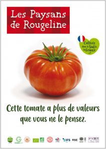 Affiche Rougeline - Tom d'Aqui - valeurs